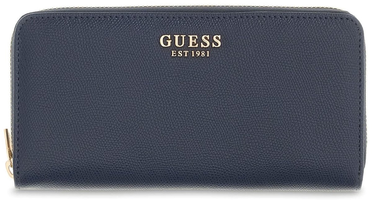 GUESS portemonnee Amorette SLG Zip Around Wallet Midnight donkerblauw