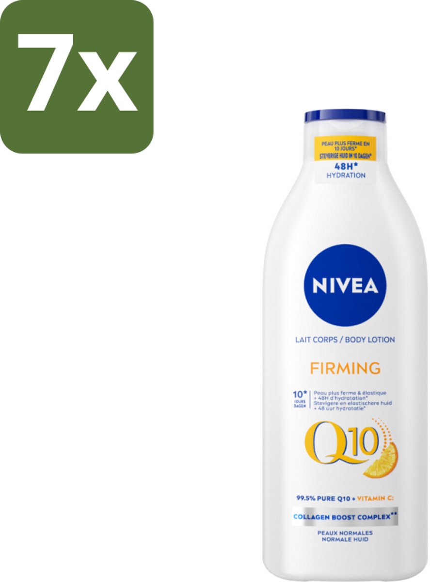 Nivea - Q10 - Verstevigende Bodylotion - Vitamine C - 48 uur Hydratatie - Voor Normale Huid - 400 ml - Bulkverpakking - 7 stuks