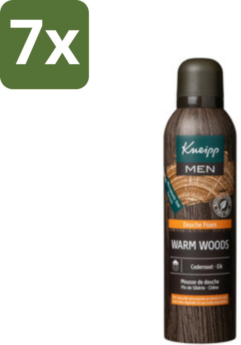 Kneipp - Douche schuim - Men - Warm Woods - Warme houtgeur - 200 ml - Bulkverpakking - 7 stuks