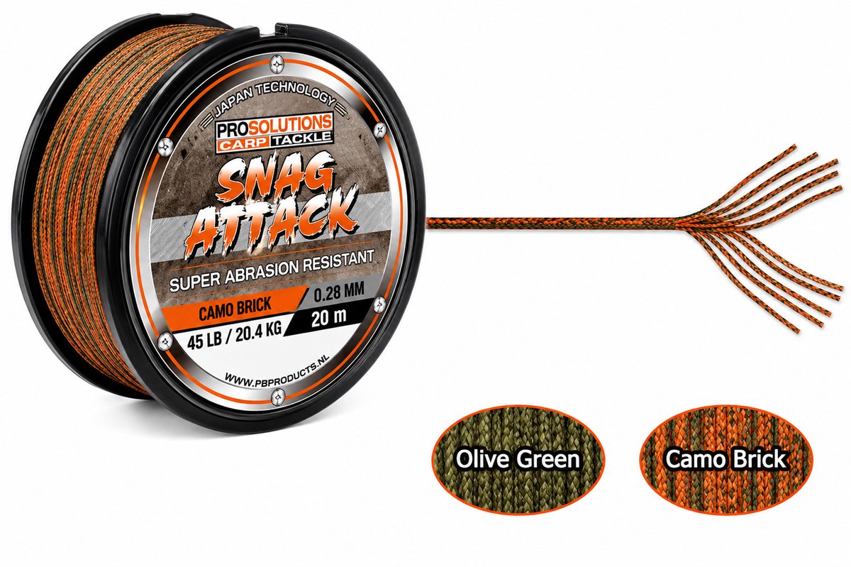 Rigsolutions Snag Attack fluorocarbon leader voor karpermontages Silt