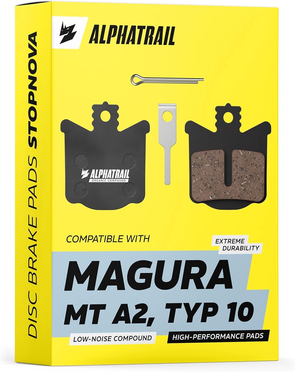 Remblokken Magura MT A2 (Type 10) - Organic Materiaal - Stil en Betrouwbaar - Voor E-Bike en Trekking - ShopVlot