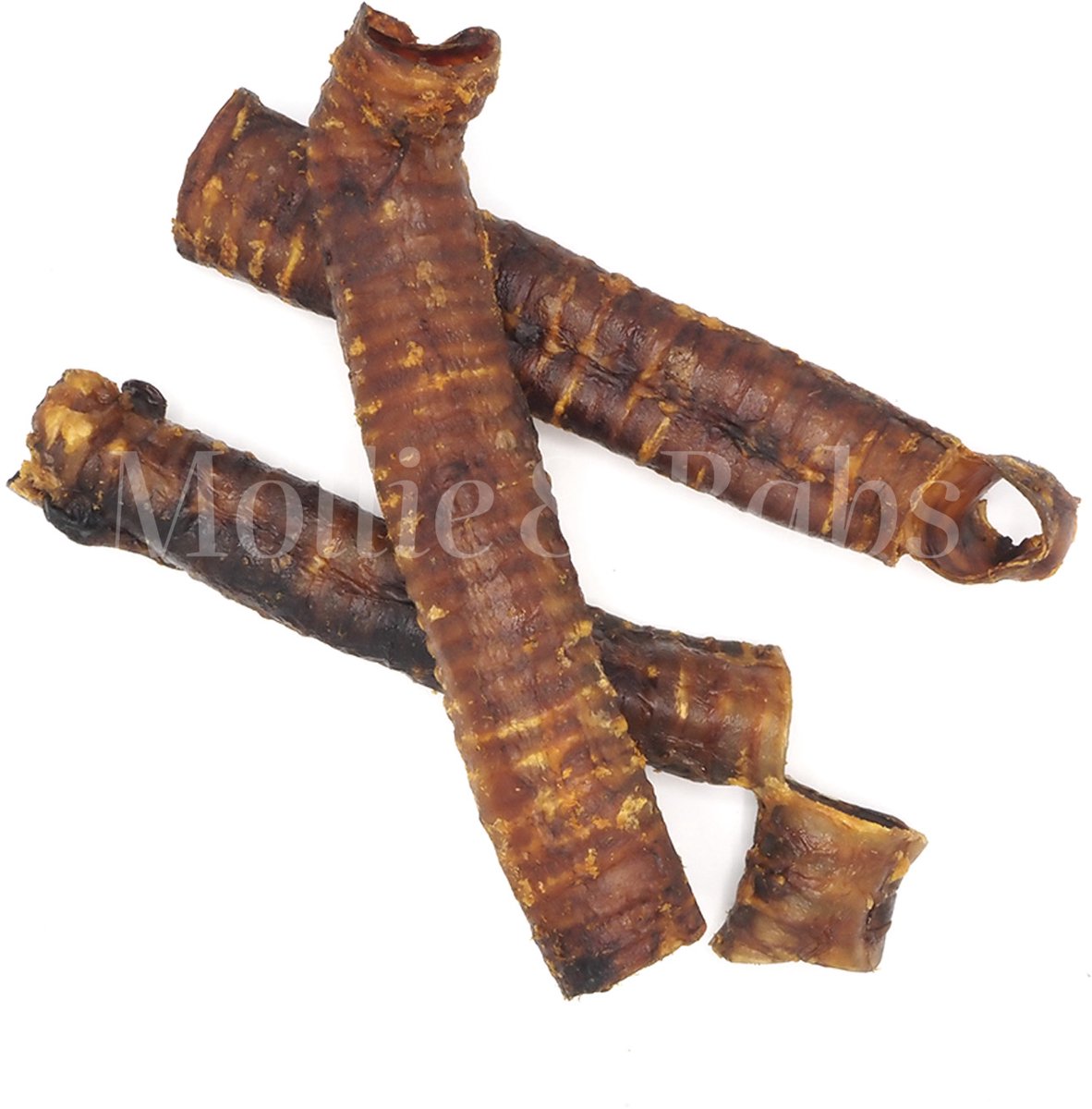 Mollie & Babs - Paardenluchtpijp XL - Lang - 30-35cm - Per stuk - Hypoallergeen - Harde Kauwsnack - Hondensnacks - 100% Paard
