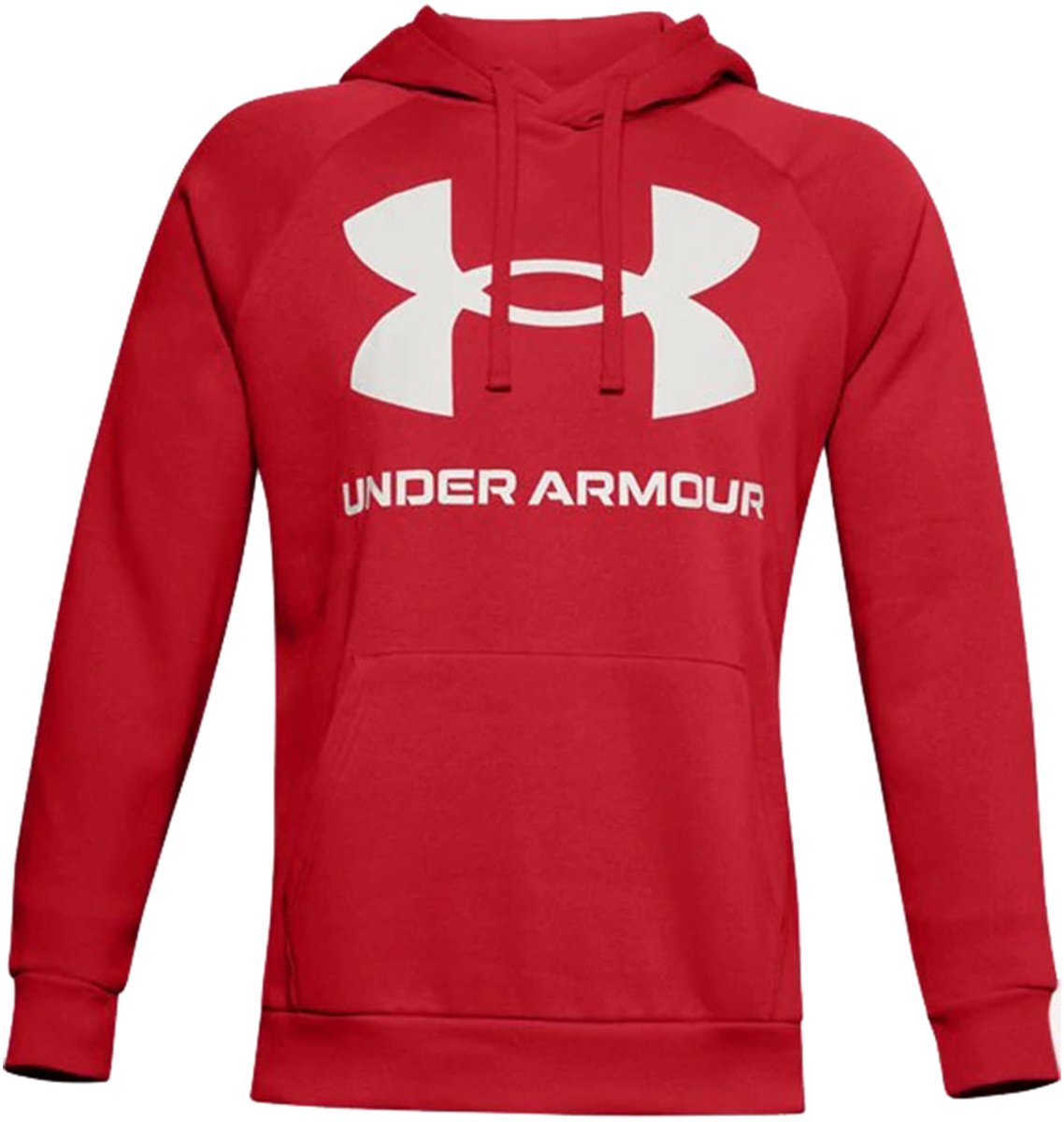 Under Armour Rival Fleece Big Logo HD Hoodie Heren Rood