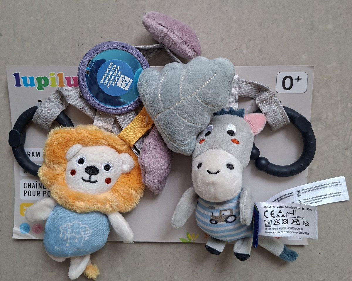 Lupilu Baby Kinderwagenslinger / Kinderwagenketting - Educatief Baby Speelgoed / 0 Jaar