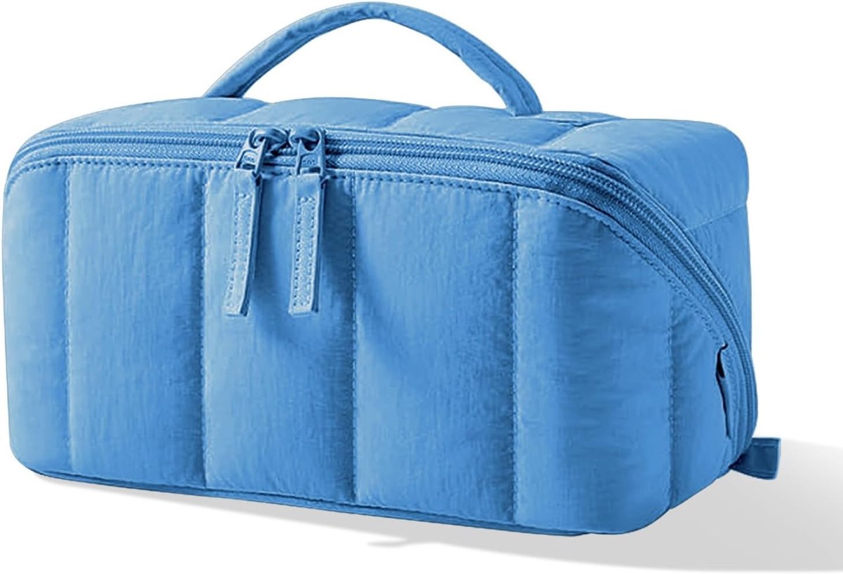 Cosmeticatas voor dames - Blauw - Groot - Waterafstotend - Voor Reizen