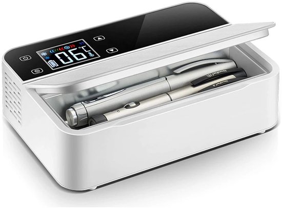 NC Insuline Koelkast - Diabetes koelbox - Medische koeling voor op reis/ auto - LCD display -Draagbare Medicijn Koelbox - 0 tot 18 °C - 7800 mAh - USB Oplaadbaar — afbeelding 4