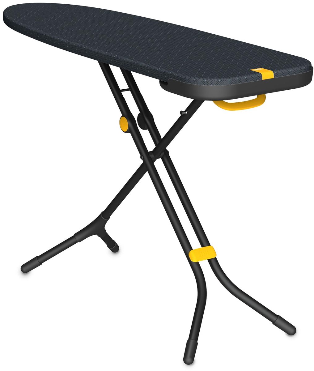 Famanu – Strijkplank Glide Plus, 135 x 45 cm, met verstelbare hoogte en hittebestendige stoomstrijkplank, eenvoudig op te bergen