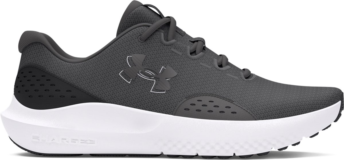Under Armour UA Charged Surge 4-GRY Heren Sportschoenen - Castlerock - Anthracite - Anthracite