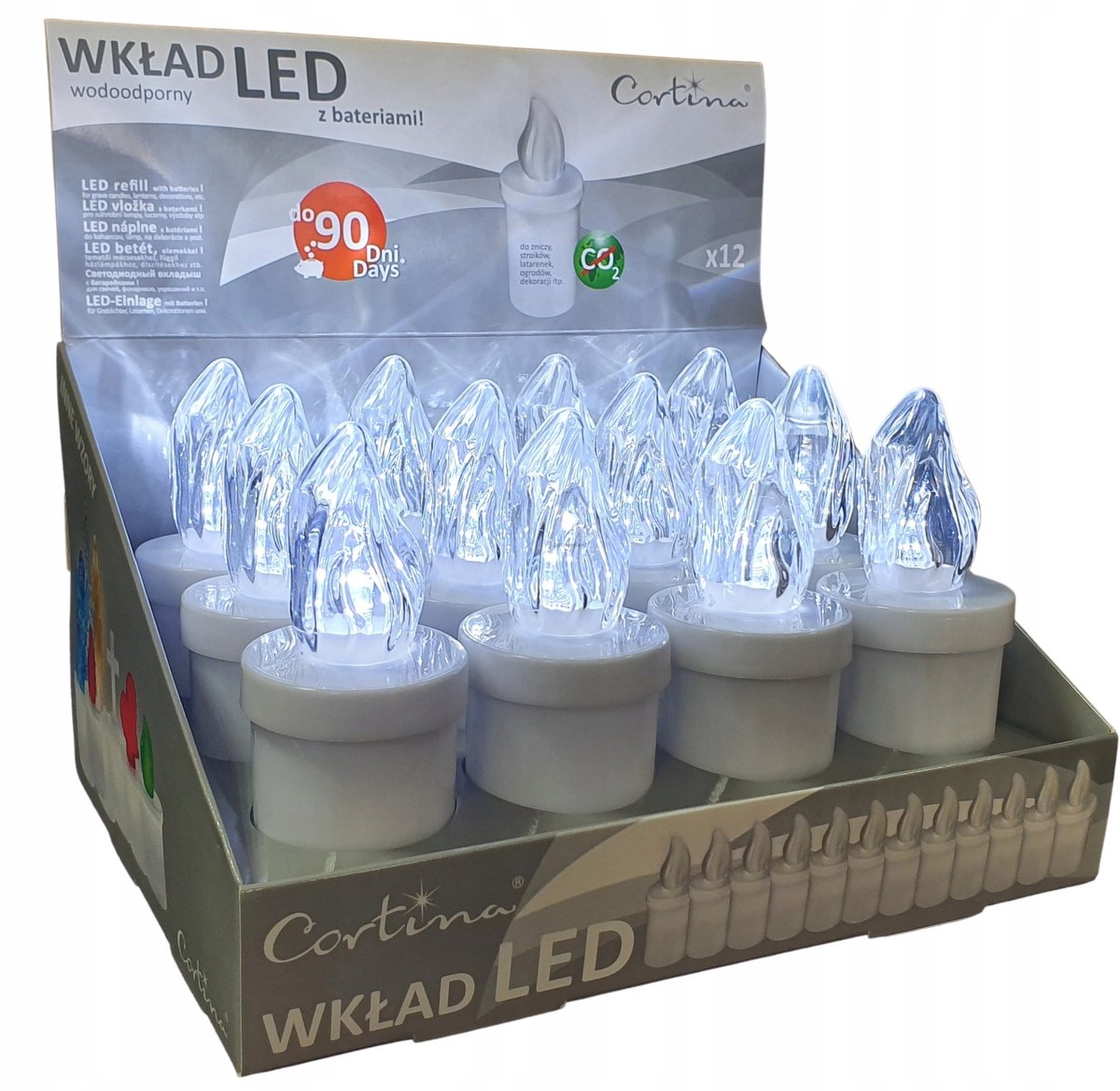 LED Kaarsen 90 Dagen Elektrisch Graflicht + 12 Batterijen
