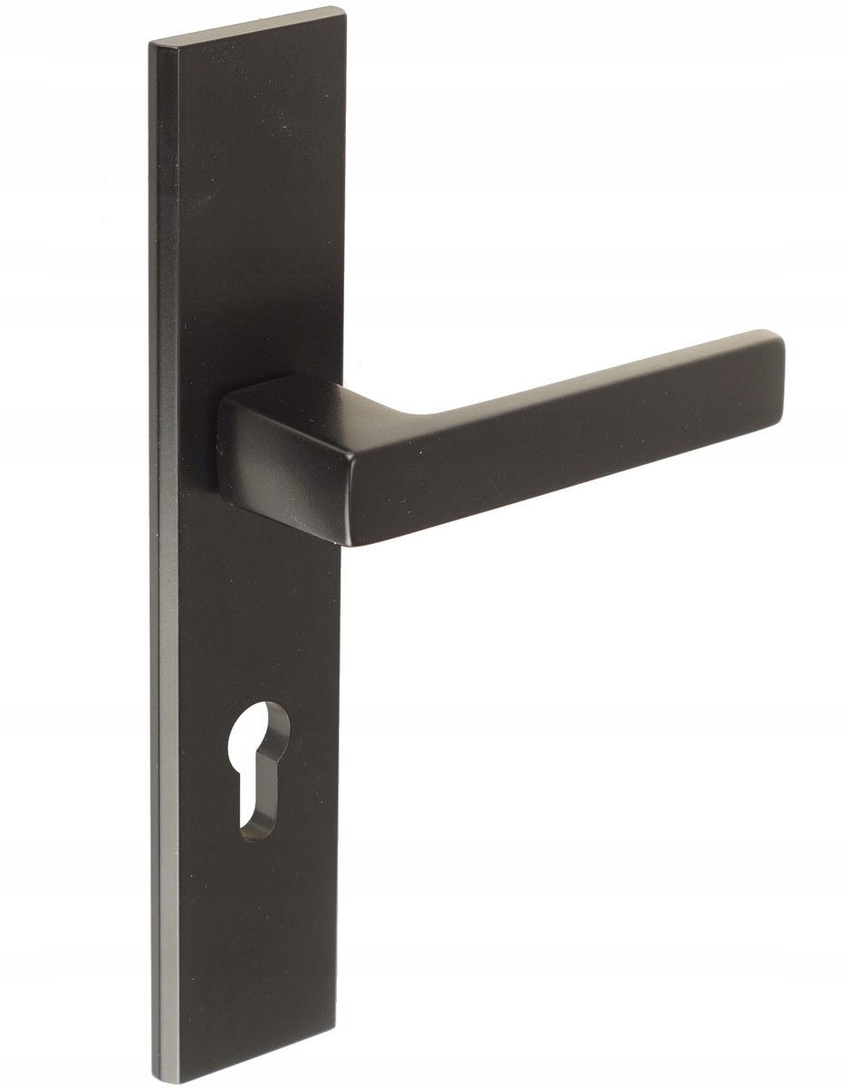 Zwarte Deurklink Buiten 90mm - Merkloos