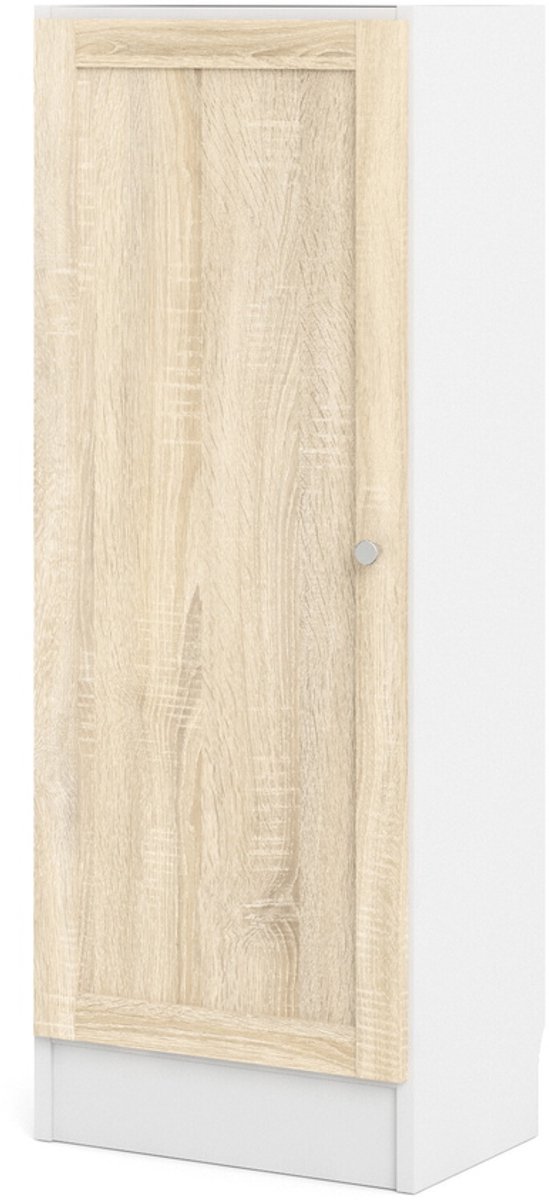 Giga Living Boekenkast Basic - Wit/Naturel - 41x107cm