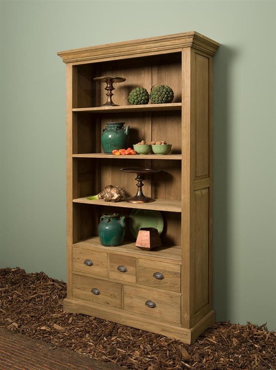 Tower Living Boekenkast Bologna - Bruin Hout - 111x40x191cm