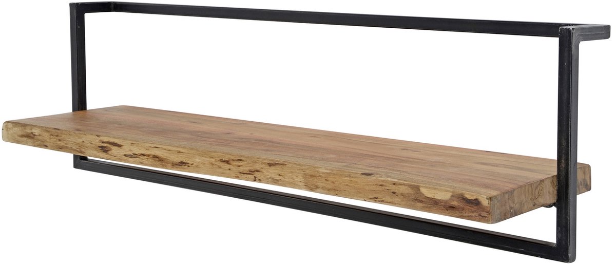Giga Meubel Wandplank Edge - Naturel Acaciahout - 100x25x30cm