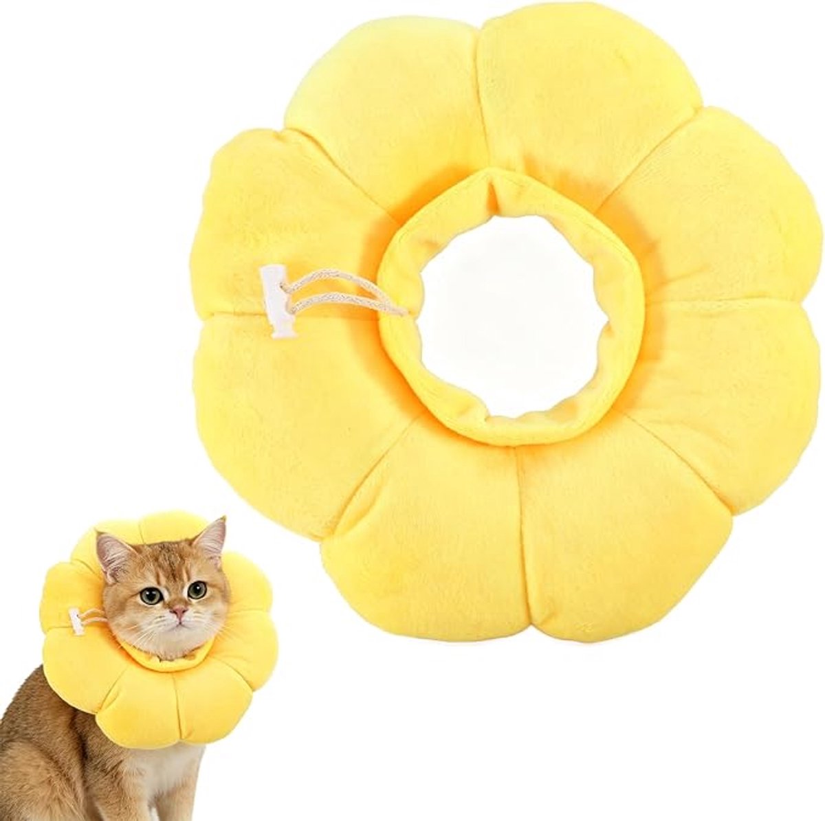 1 stuk - Cat postoperatief herstel halsband - schattige zonnebloem - hals - verstelbaar - postoperatief herstel - Elizabeth halsband (voor katten en jonge katten) - S