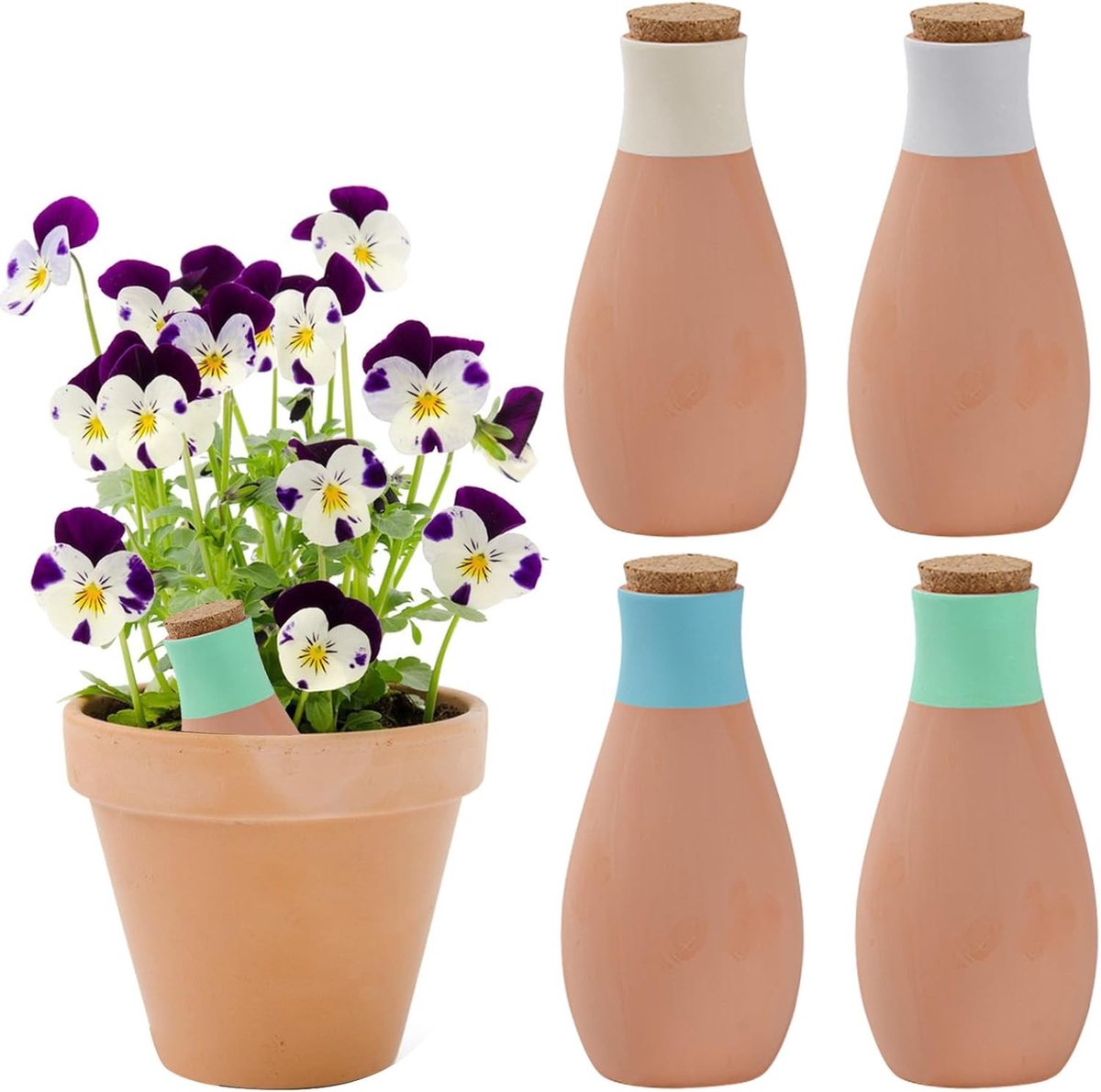Grote Terracotta Irrigatieballen - 400 ml - Voor Plantenverzorging