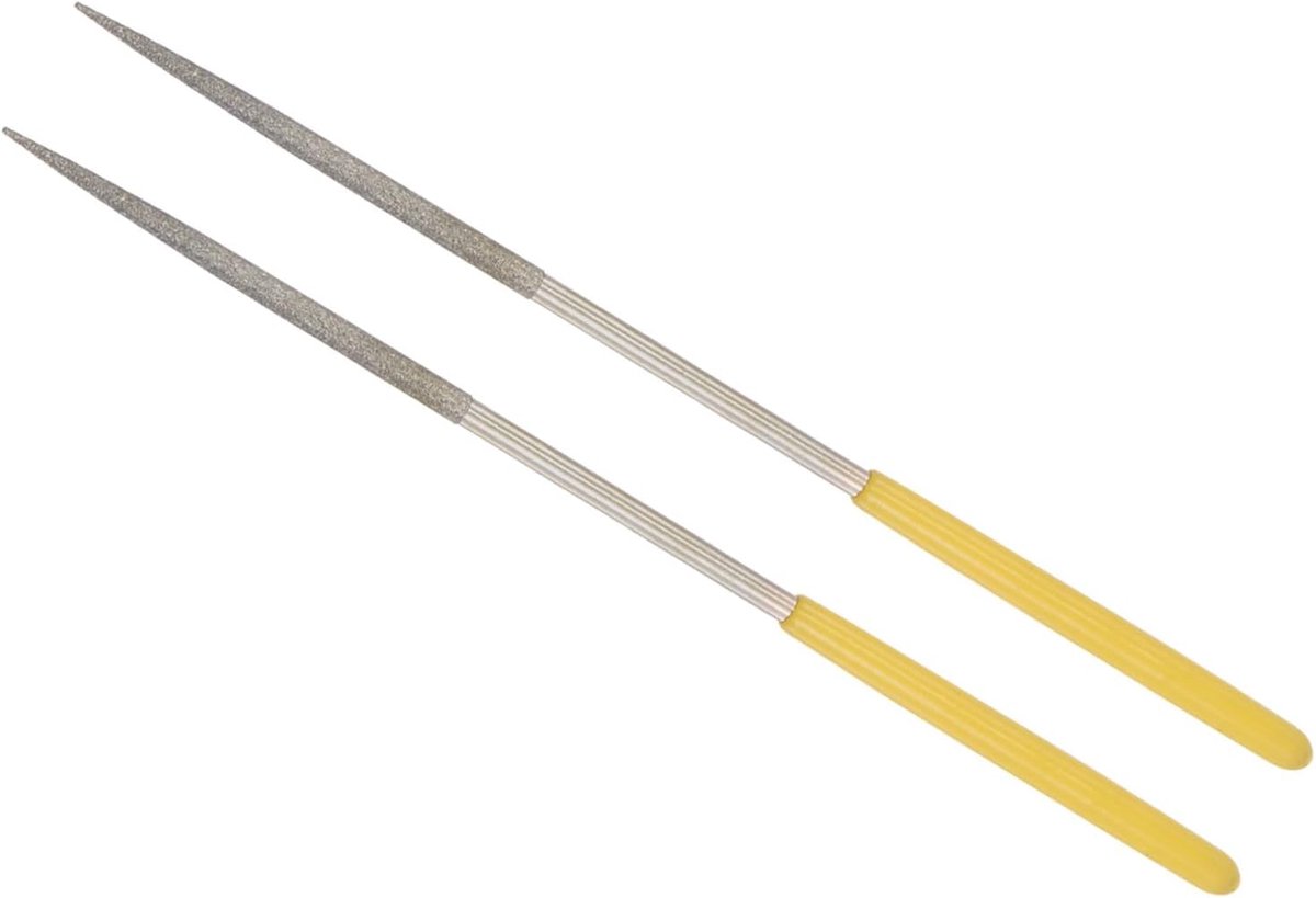 Diamant Coated Vijl 3mm Schacht - 140mm Lengte - 2 Stuks - Voor Metaal, Glas en Steen - ShopVlot