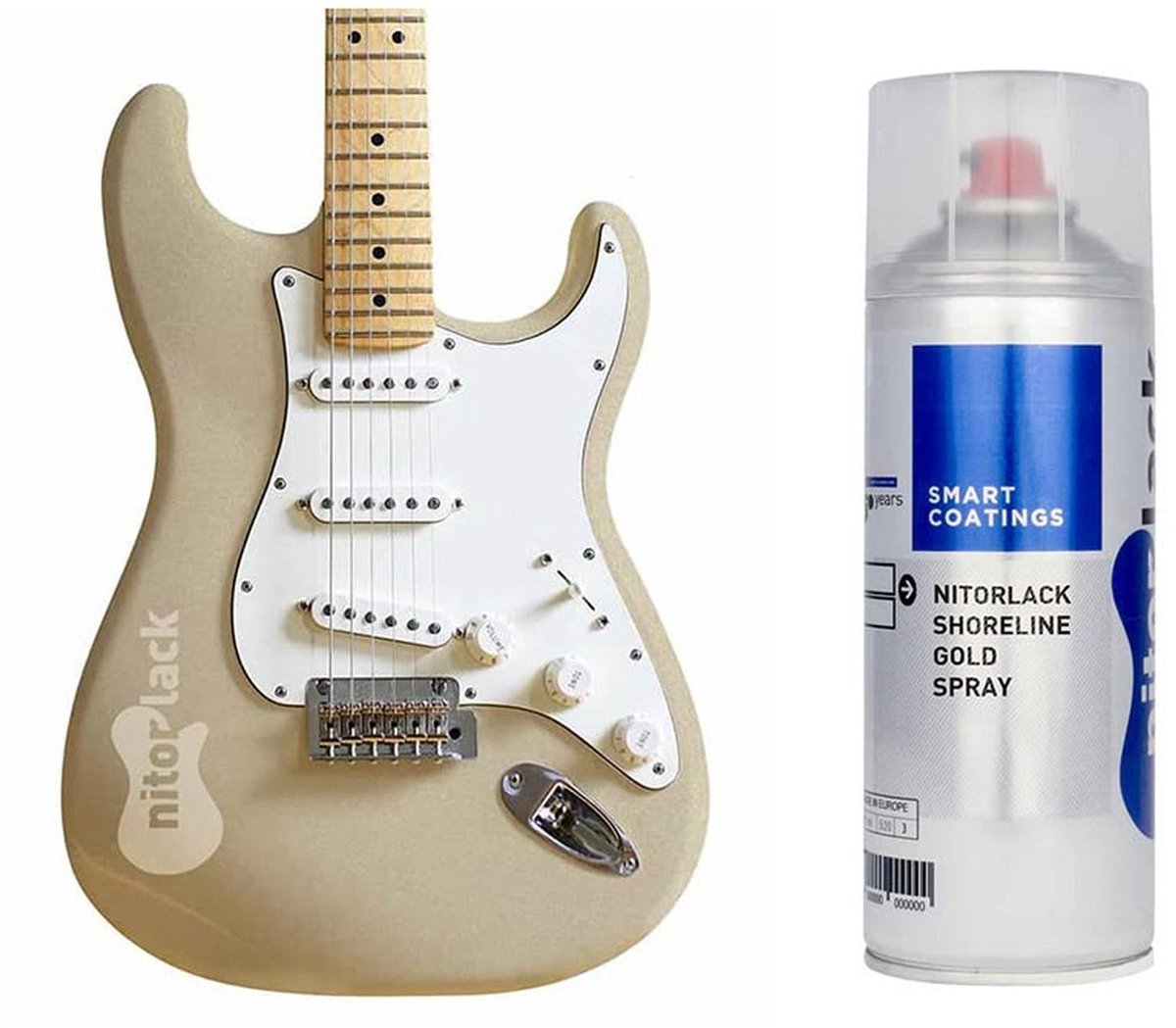 NitroLACK Nitrocellulose Lak Shoreline Goud voor Gitaren
