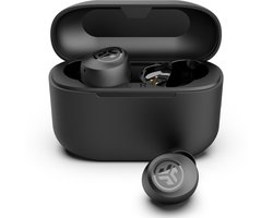 JLab Go Pop Draadloze Oordopjes - Bluetooth Oortjes Draadloos - 35 uur Batterijduur - Met Microfoon - Geschikt voor Android en Apple - Zwart