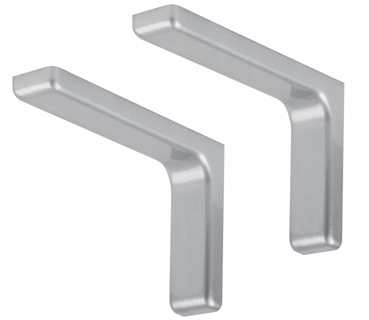 2x Hoeksteun Plankdrager 18cm Grijs - Robuust en Stijlvol