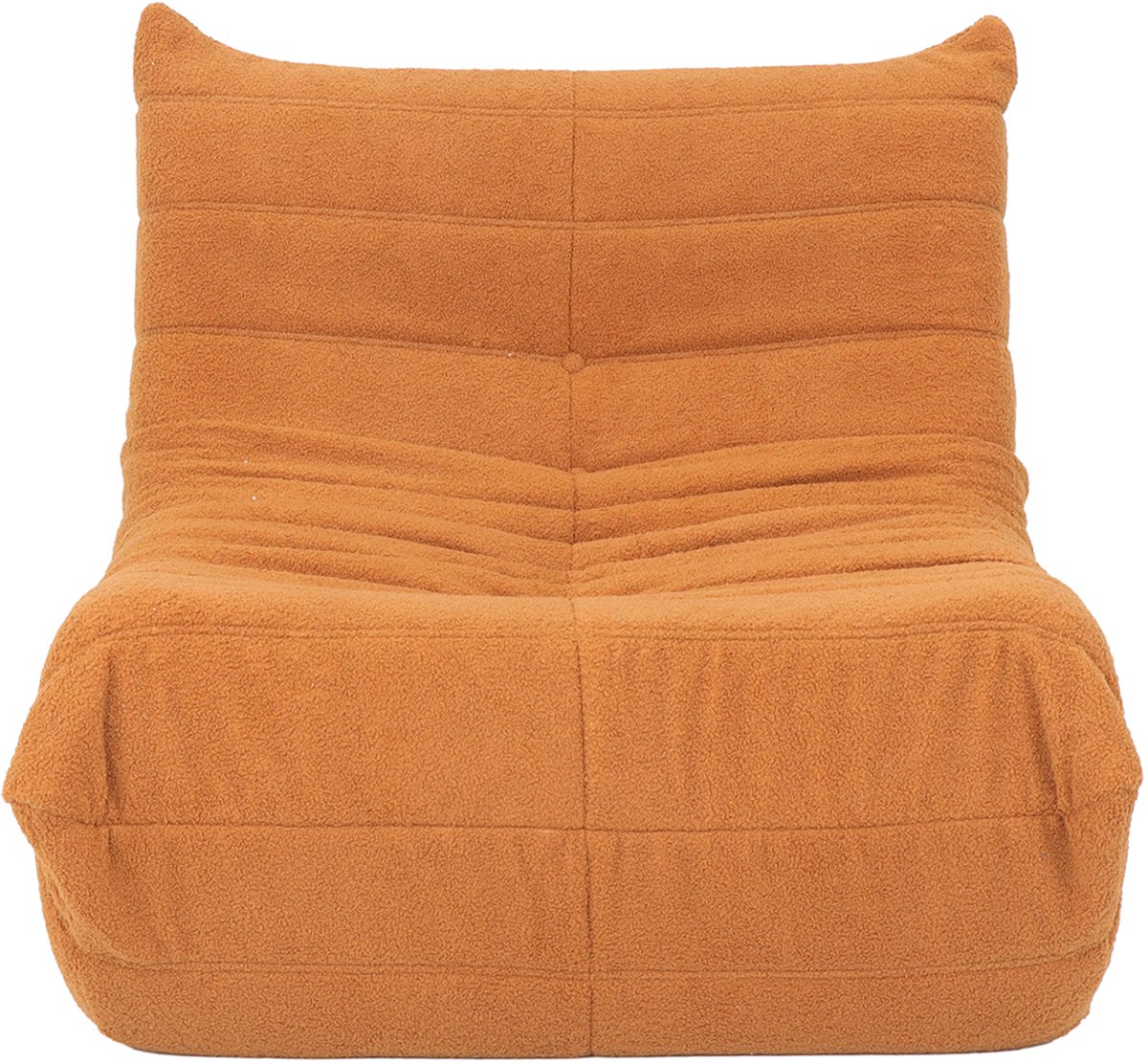 Zitzak – Lounge Fauteuil – 1-Zits – 105 x 88 x 80 cm – Bruin Pluche – Voor Woonkamer