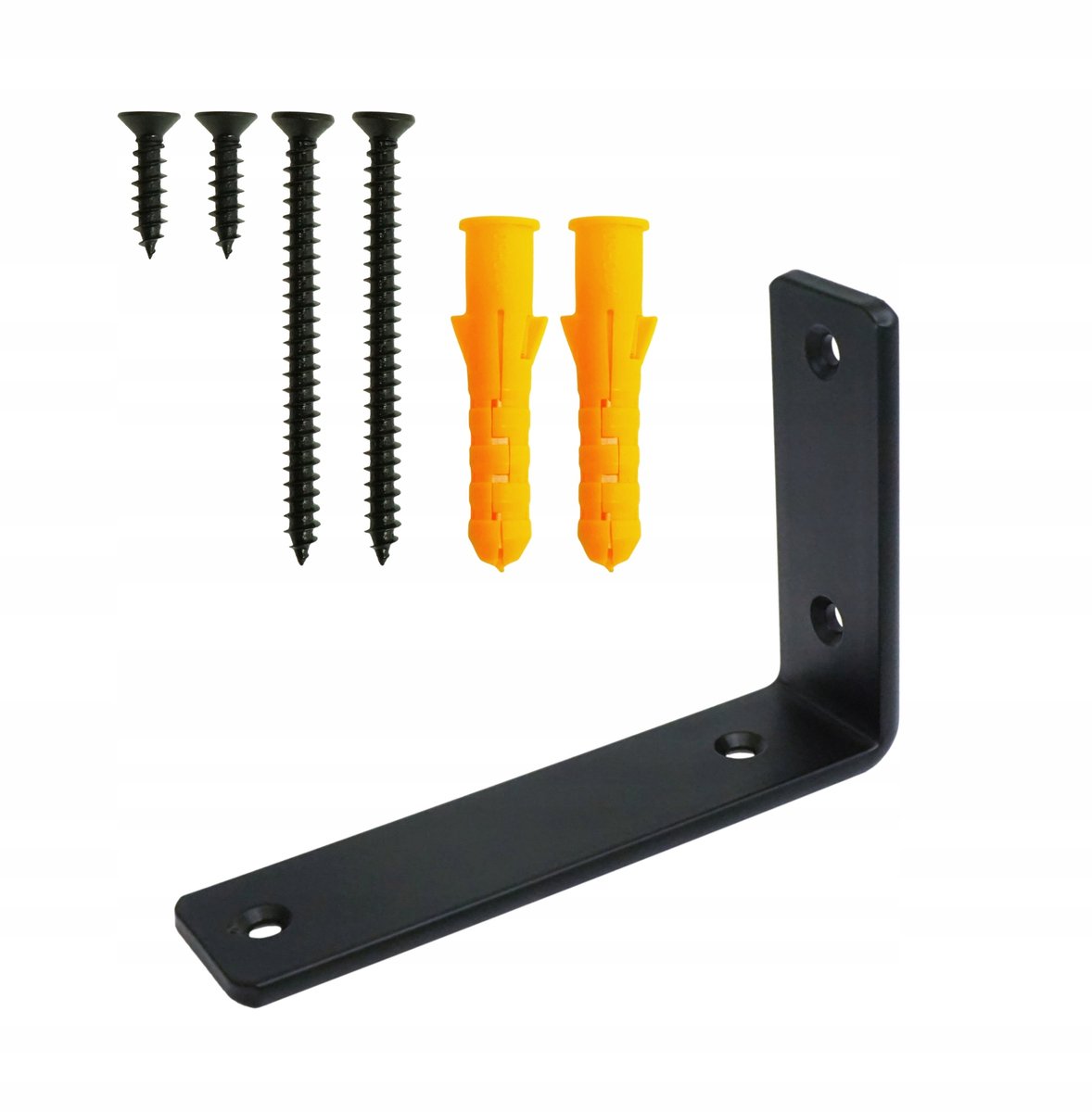 Moderne Zwarte Plankdrager - Loft Stijl (25cm)