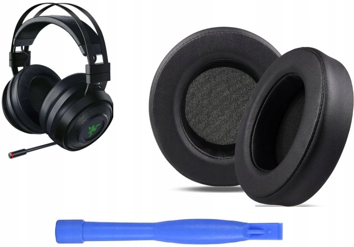 Nieuwe Oorkussens voor Razer Nari 7.1 THX Ultimate Wireless - Zwart