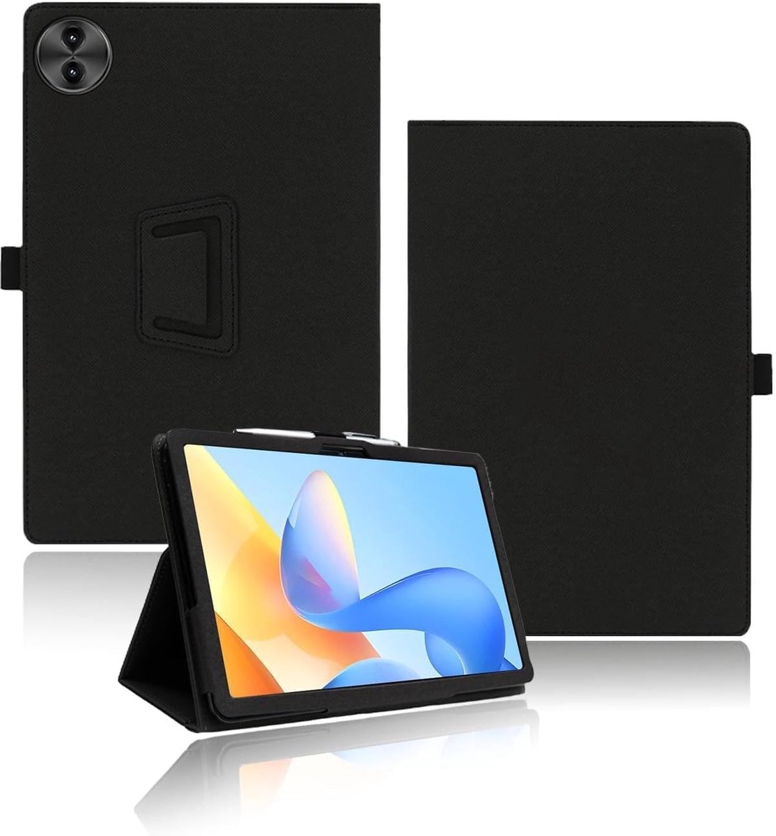 Protective Case for Blackview MEGA 5 12.2 Inch Tablet, Shockproof PU Flip Case with Magnetic Closure and Wrist Strap - ShopVlot