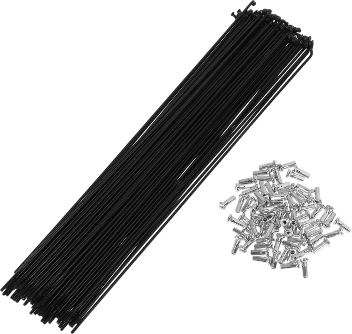 72 Set 14G Fiets Spaak 259mm Fiets Wiel Spoke Carbon Staal Zwart - ShopVlot