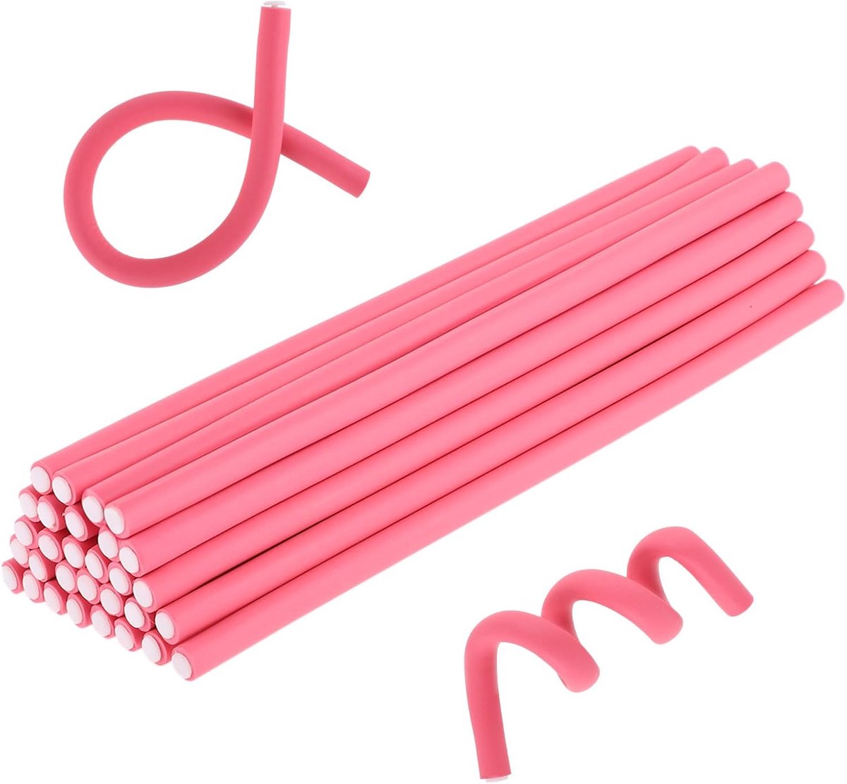 Xindojuz 30 stuks flexibele hitteloze krulstang (8 mm) - ShopVlot