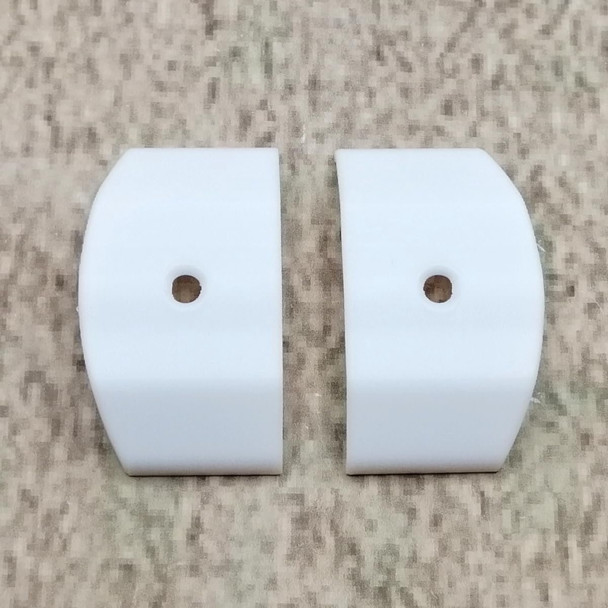 Replacement End Caps Set, 2 Pieces, White Compatible with Piping Trim Trim Trim End End Cap Compatible with Caravans - ShopVlot