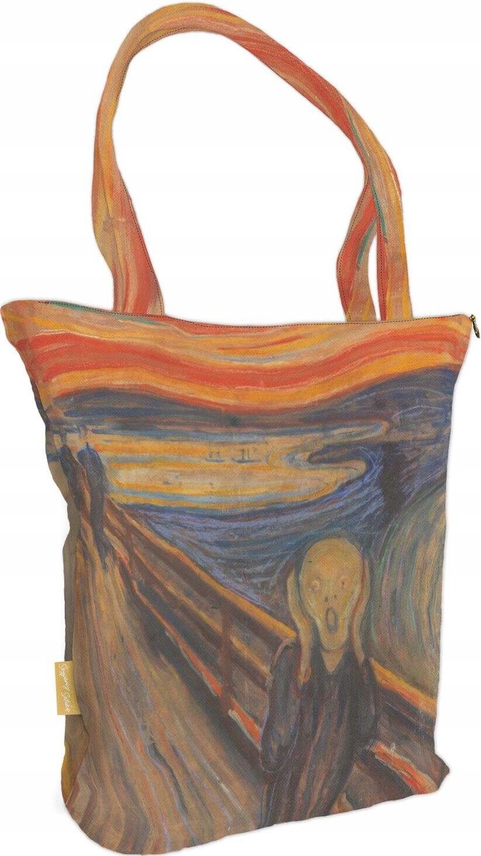 Shopper Tas met Edvard Munch "De Schreeuw" print