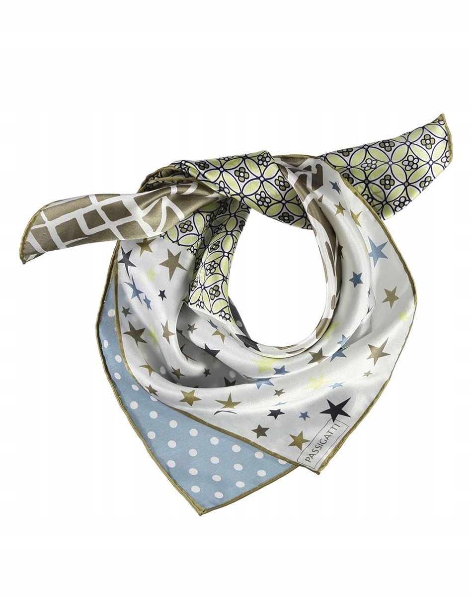 Luxe Zijden Dames Sjaal Groen 53x53 cm - Elegant Accessoire