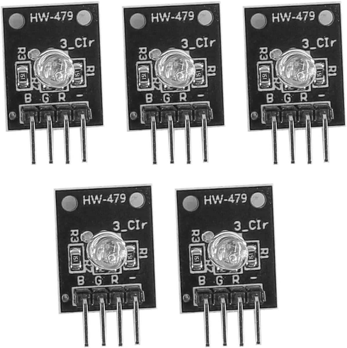RGB module 3-kleuren - 5 stuks - veelzijdige toepassing - perfect voor DIY elektronica - ShopVlot