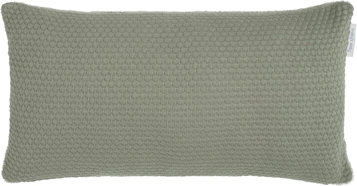 Sierkussen babykamer 60x30 cm - gebreid - urban green - tijdloze charme - ShopVlot