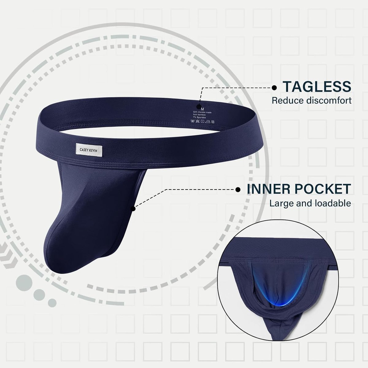 Thong voor mannen - stringloos - jockstrap - ultiem comfort - ShopVlot