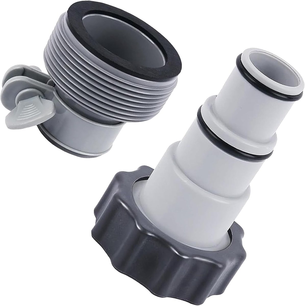 Poolslangadapter 2-pack - vrouwelijke schroefdraad - voor Intex zwembad - eenvoudig om te schakelen - ShopVlot