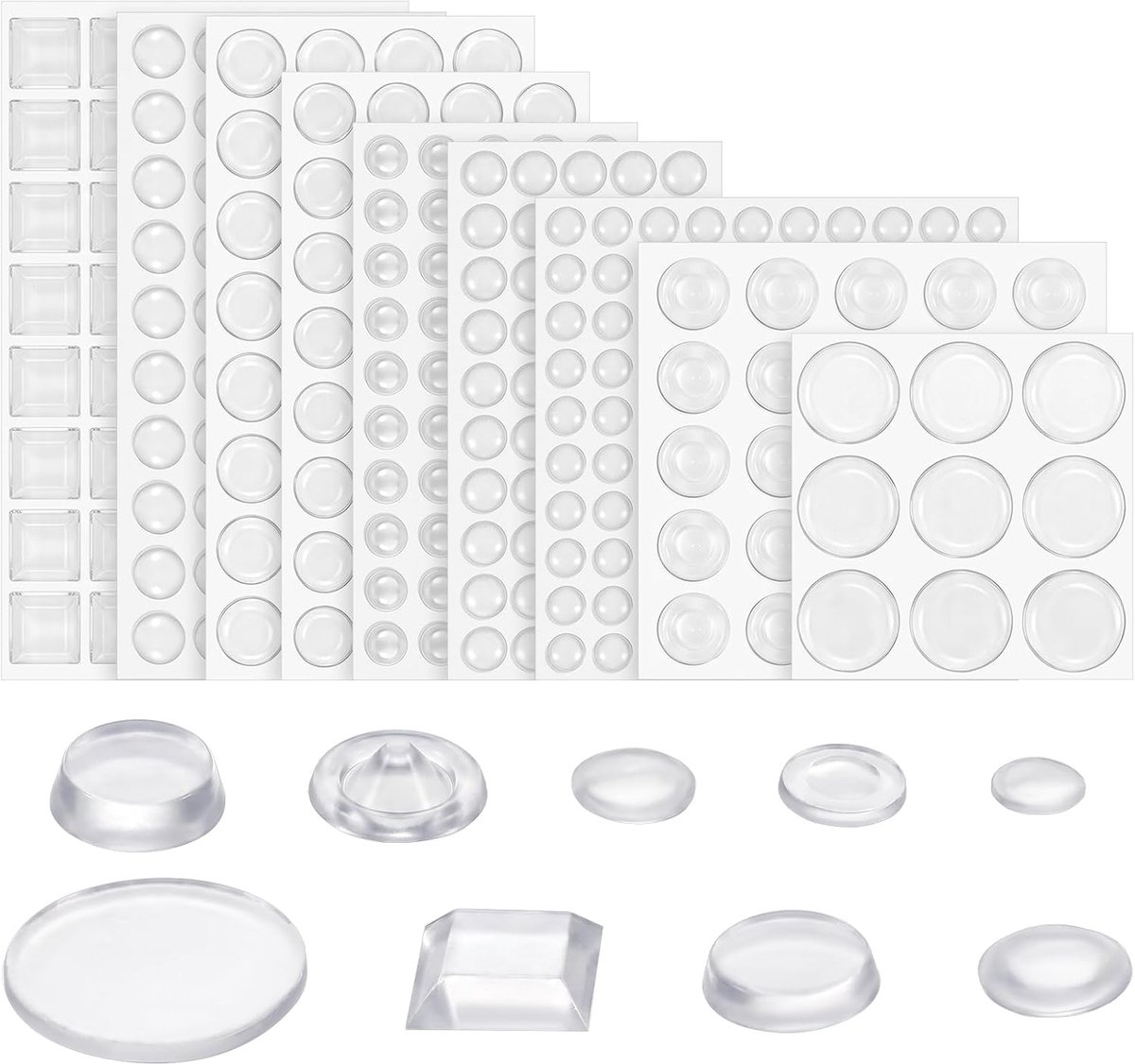 388 stuks rubberen buffers, zelfklevend, elastische buffers - ShopVlot