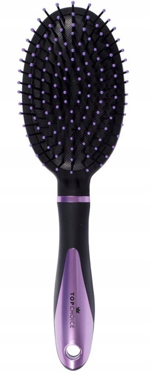 2x Top Choice Lilac Chic Haarborstel 24cm - Stijlvol & Effectief
