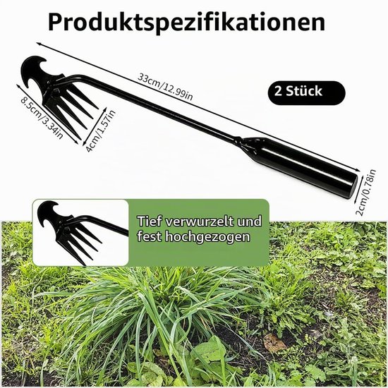 2 Unkrautstechers voor tuinonderhoud en onkruidverwijdering — afbeelding 3