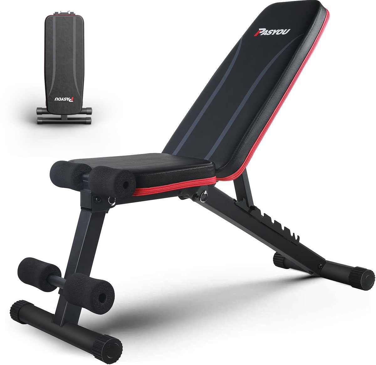 Fitnessbank Verstelbaar – 7 Rugleuningstanden – Opvouwbare Trainingsbank – Belastbaar tot 230 kg
