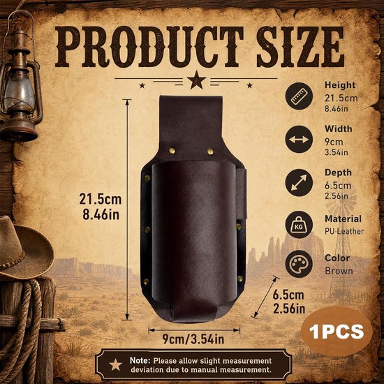 Biergordel Cowboy Stijl Handsfree Houder voor Fles & Blik Feest Camping - ShopVlot — afbeelding 5