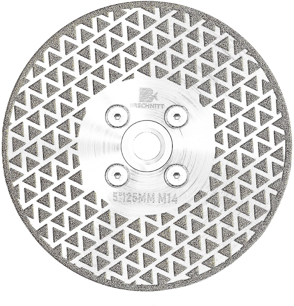 Galvanized Diamond Grinding Disc, BRSCHNITT 125mm for Granite Marble Single Sided Coated Diamond Grinding Disc with - ShopVlot