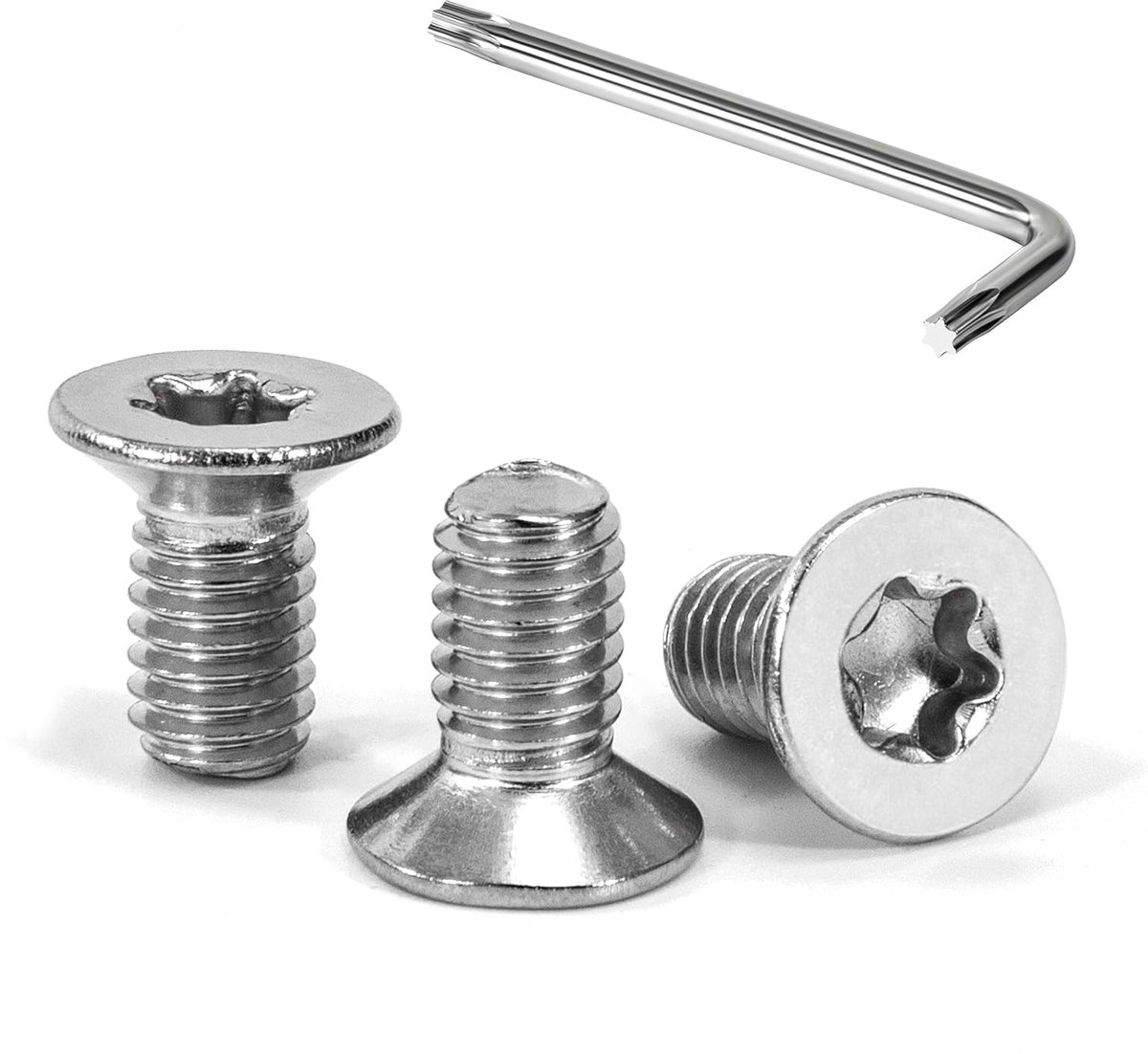 Tunejoy Countersunk Head Screws, M6 x 12 mm, Torx Machine Screws, Stainless Steel, A2 V2A Flat Head Screws with T30 - ShopVlot
