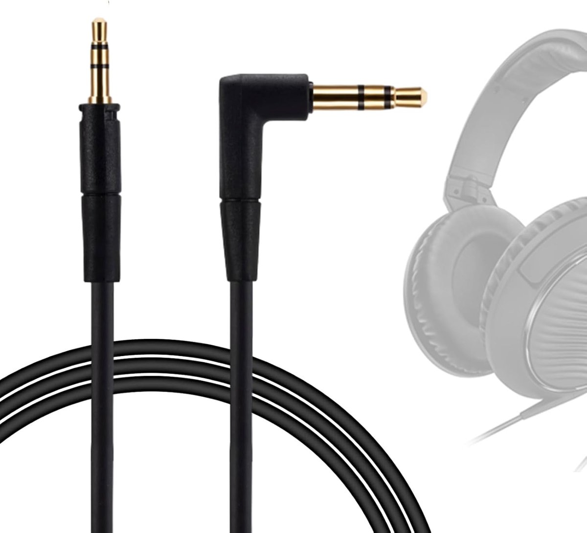 Replacement Audio Cable for HD400S HD4.30 HD4.50BTNC Headphones, 4.8ft 3.5mm Cord - ShopVlot