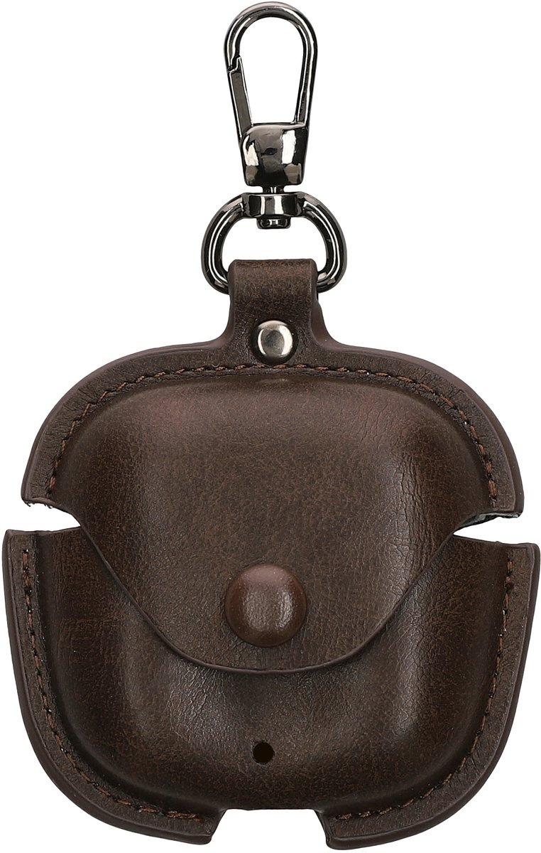 kwmobile Leatherette Case Compatible with Huawei FreeBuds SE 2 - Headphones Protection Etui Cover - Dark Brown