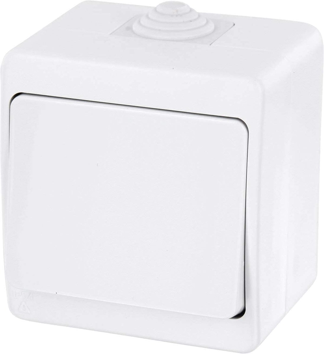 Opbouw aan/uit-schakelaar IP54, all-in-one, serie G1 zuiver wit - ShopVlot