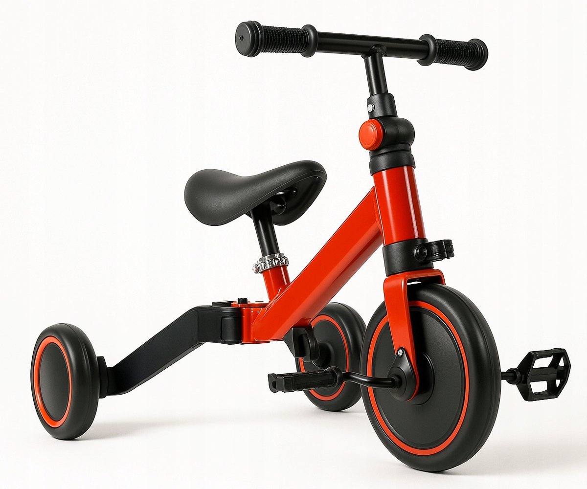 Loopfiets Drie-in-één 1-3 Jaar | Veelzijdig en Groeit Mee