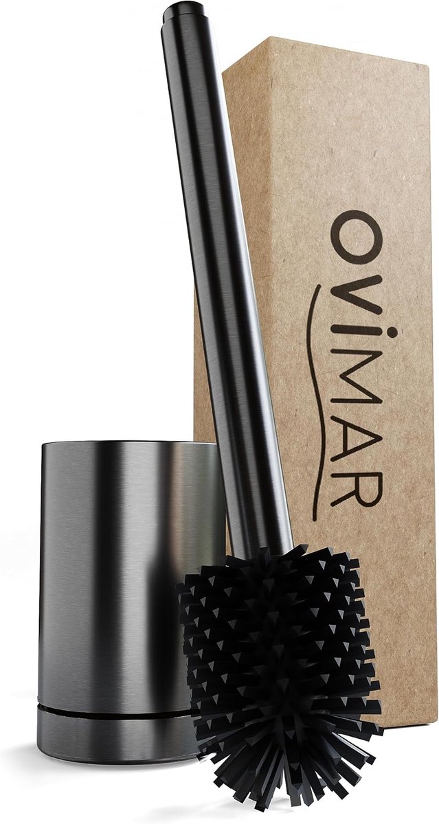 ovimar Arosund - Escobilla de baño de silicona - Función de ventilación - Independiente - ShopVlot