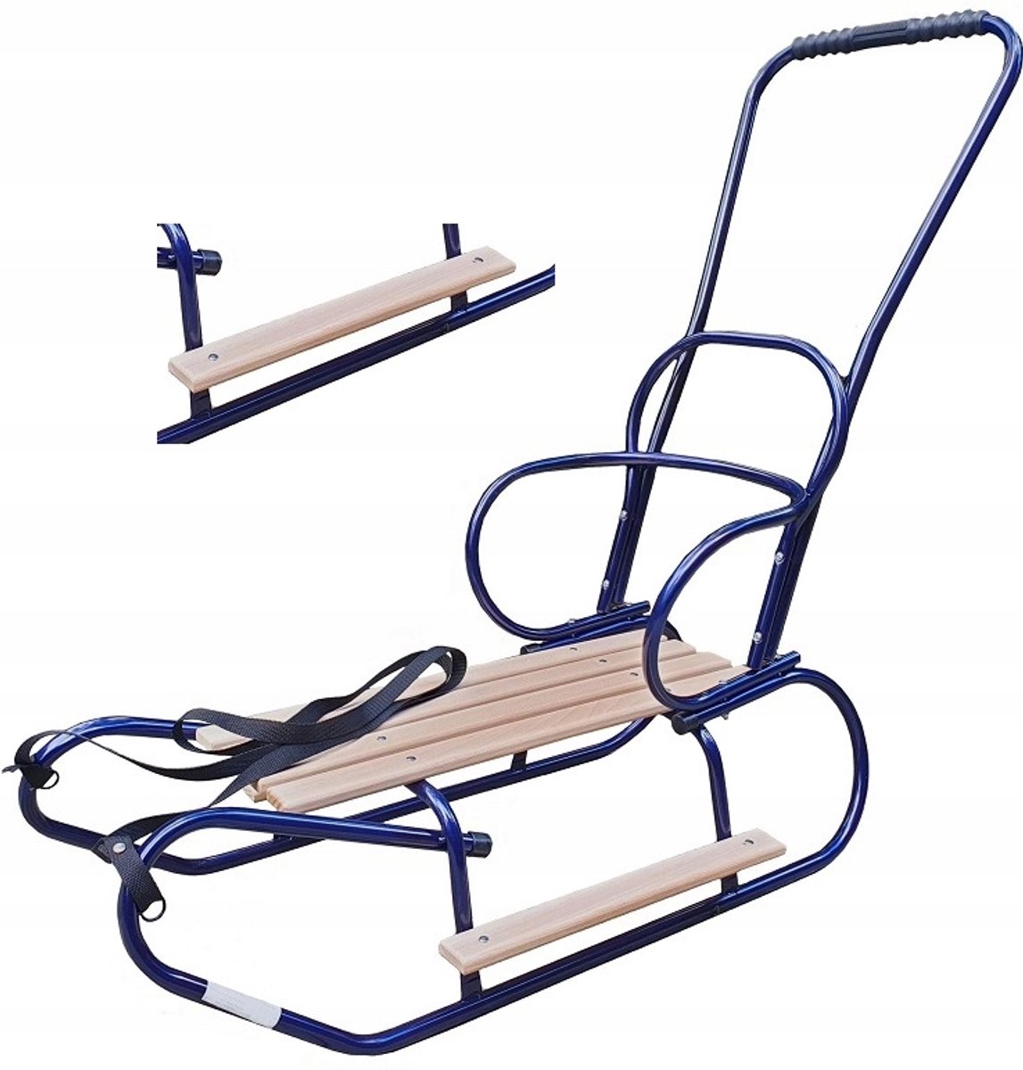 Basic EVO slee met duwstang en voetsteunen - stevig en comfortabel