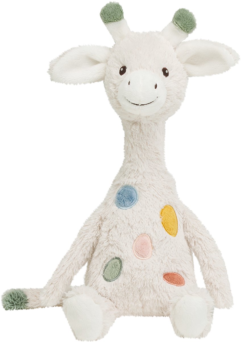 Happy Horse Giraf Gizzy Knuffel 32 cm - Grijs - Baby knuffel